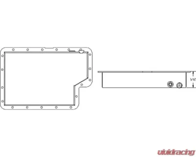 Moroso 3.642in Ford E40D/4R100 Transmission Pan - 42050