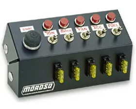 Moroso Five On/Off Switches 7in Cage Mount Toggle Switch Panel