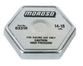 Moroso 14-18lbs Racing Radiator Cap