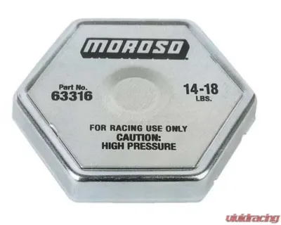 Moroso 14-18lbs Racing Radiator Cap - 63316