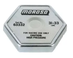 Moroso 31-33lbs Racing Radiator Cap