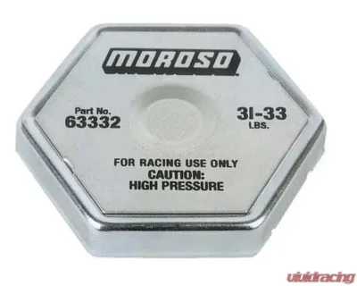 Moroso 31-33lbs Racing Radiator Cap - 63332