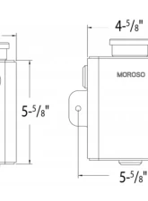 Moroso 1.25qt Billet Filler Neck Universal Coolant Expansion Tank                                     - 63766 - Image 2
