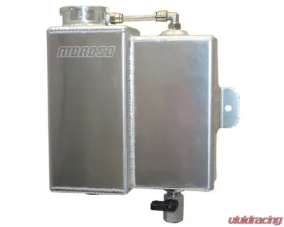 Moroso 1.25qt Billet Filler Neck Universal Coolant Expansion & Recovery Tank - 63772