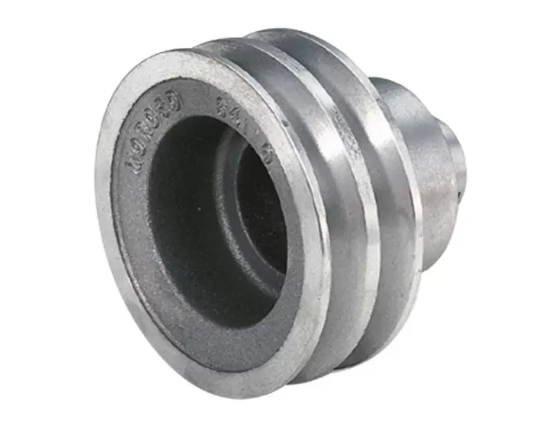 Moroso Cast Aluminum Double Groove Crankshaft Pulley Chevrolet SBC w/Long Pump - 64110