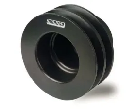 Moroso Billet Aluminum Double Groove Chevrolet SBC w/Long Pump Crankshaft Pulley