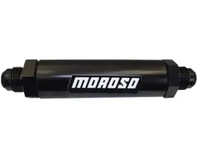 Moroso Aluminum 40 Micron SS Filter 6.5in -10An In-Line Fuel Filter