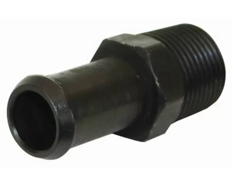 Moroso Single Black Straight 3/8in to 1/2in Hose Air/Oil Separator Fuel Line Fitting - 65389