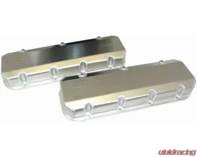 Moroso Aluminum Exhaust Pockets/Intake Tubes 3in Chevrolet Big Block Valve Cover w/Billet Rail - 68458