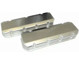 Moroso Aluminum Exhaust & Intake Pockets No Logo Chevrolet Big Block Valve Cover w/Billet Rail