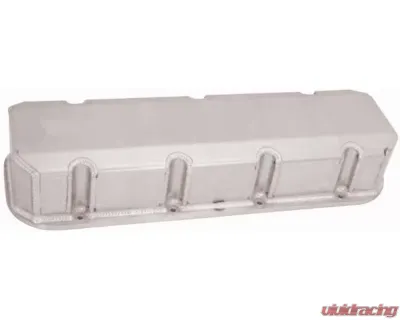 Moroso Aluminum Exhaust & Intake Pockets No Logo Chevrolet Big Block Valve Cover w/Billet Rail - 68482