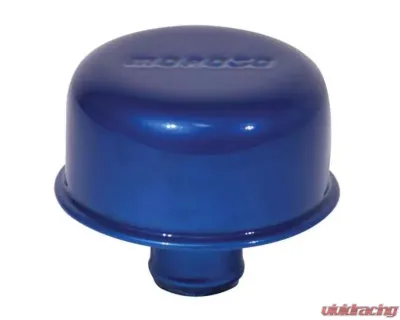 Moroso Blue Powder Coat One Piece Push-In Type 1.22in Diameter Valve Cover Breather - 68717