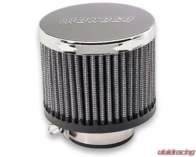 Moroso 1-3/8in ID No Hood Clamp-On Filtered Valve Cover Breather - 68815
