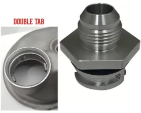 Moroso Double Tab Oil Fill Hole GM LS Valve Cover Breather Kit -12An Male Fitting