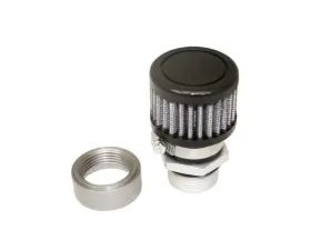 Moroso Black Finish Steel Valve Covers Weld-On Valve Cover Breather Kit