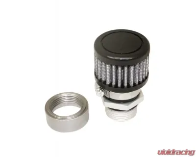 Moroso Black Finish Steel Valve Covers Weld-On Valve Cover Breather Kit - 68851
