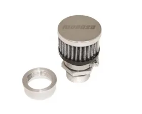 Moroso Chrome Finish Aluminum Valve Covers Weld-On Valve Cover Breather Kit