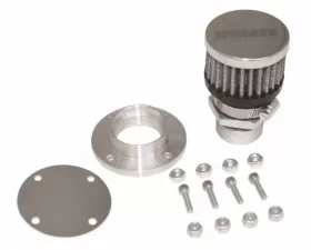 Moroso Chrome Finish Non-Weld Valve Cover Breather Kit