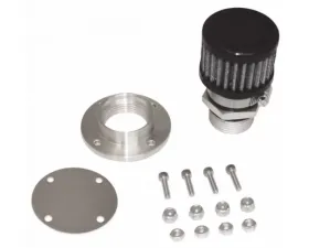 Moroso Black Finish Non-Weld Valve Cover Breather Kit