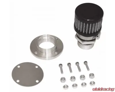 Moroso Black Finish Non-Weld Valve Cover Breather Kit - 68855