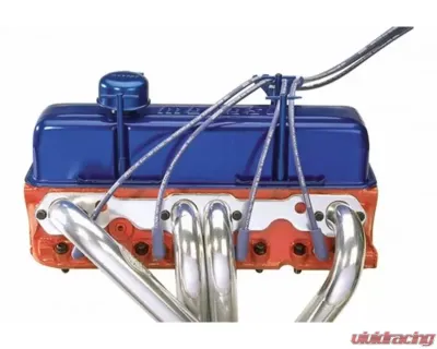 Moroso Blue 7-9mm Chevrolet Small Block 4-Hole Ignition Wire Loom Kit - 72180