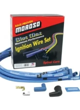 Moroso 90 Degree HEI Sleeved Spiral Core Blue Max Chevrolet Small Block Ignition Wire Set                                     - 72402 - Image 2