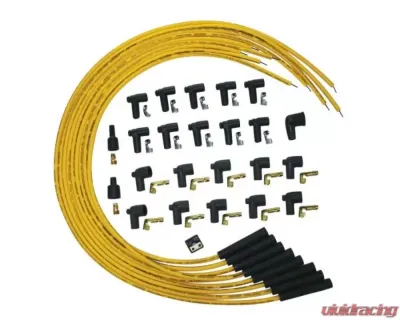 Moroso Yellow Straight Unsleeved Spiral Core Blue Max Universal Ignition Wire Set - 73216
