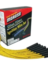 Moroso Yellow Straight Unsleeved Spiral Core Blue Max Universal Ignition Wire Set                                     - 73216 - Image 3