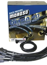 Moroso Black 135 Degree HEI Unsleeved Ultra 40 Chevrolet Small Block Ignition Wire Set                                     - 73725 - Image 2