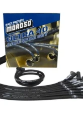 Moroso Black 135 Degree HEI Unsleeved Ultra 40 Chevrolet Small Block Ignition Wire Set                                     - 73726 - Image 2