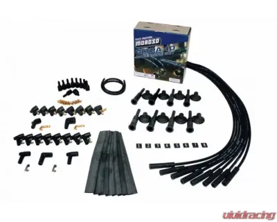 Moroso Black Ultra 40 Ignition Wire Set Universal/Mopar/Chrysler w/Hemi Heads - 73841