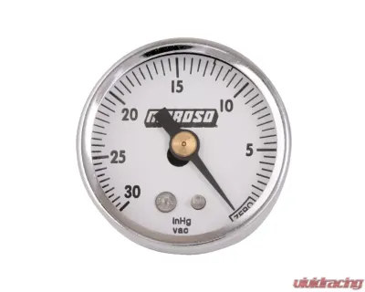 Moroso 1.5in Diameter 0-30in Hg Vacuum Gauge - 89610