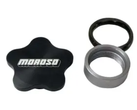 Moroso Black Anodized Aluminum Bung 1-3/8-12 Universal Filler Cap Kit