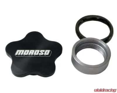 Moroso Black Anodized Aluminum Bung 1-3/8-12 Universal Filler Cap Kit - 85283