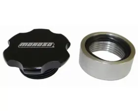 Moroso Black Anodized Steel Bung 1-1/4-12UNF Universal Filler Cap Kit