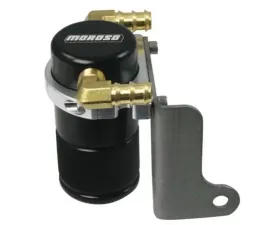 Moroso Black Billet Aluminum Air/Oil Separator Catch Can Dodge Charger/Challenger 6.1L 2006+