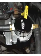 Moroso Black Finish Billet Aluminum Small Body Air/Oil Separator Catch Can Jeep 3.8L JK 2007-2011                                     - 85669 - Image 2