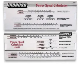 Moroso Power-Speed Calculator