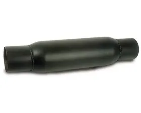 Moroso Steel 2.5in Inlet/Outlet x 4in Diameter x 12in Long Spiral Flow Racing Muffler