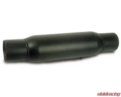 Moroso Steel 2.5in Inlet/Outlet x 4in Diameter x 12in Long Spiral Flow Racing Muffler - 94050