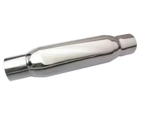 Moroso Stainless Steel Reduced Noise Levels 3.5in Inlet/Outlet Spiral Flow Racing Muffler