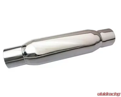 Moroso Stainless Steel Reduced Noise Levels 3.5in Inlet/Outlet Spiral Flow Racing Muffler - 94056