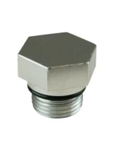 Moroso Single Hex Head Drain Plug w/O-Ring -8An 3/4in-16                                     - 97007 - Image 2