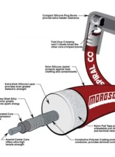 Moroso Red Straight Unsleeved Spiral Core Blue Max Universal Ignition Wire Set                                     - 73218 - Image 2