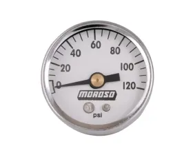 Moroso 1.5in Diameter 0-120lbs Oil Pressure Gauge