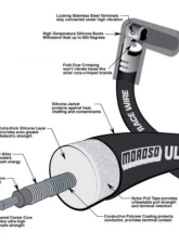 Moroso Black Under Header HEI Unsleeved Ultra 40 Ford 289-302 Ignition Wire Set                                     - 73718 - Image 2