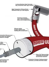 Moroso Red Under Header Non-HEI Unsleeved Ultra 40 Chevrolet Small Block Ignition Wire Set                                     - 73685 - Image 2