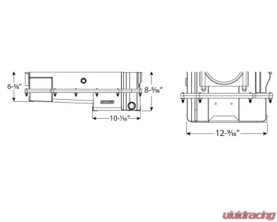Moroso BBC Mark IV 2-Piece -16AN External Wet Sump Aluminum Oil Pan - 20377