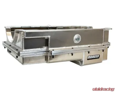 Moroso 2-Piece Aluminum Oil Pan (Use w/168 Tooth Flywheel) BBC Donovan 700/DRC2 - 20378