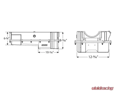 Moroso 2-Piece Aluminum Oil Pan (Use w/168 Tooth Flywheel) BBC Donovan 700/DRC2 - 20378